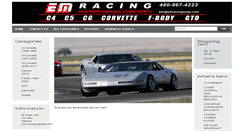 Desktop Screenshot of emracingcorp.com